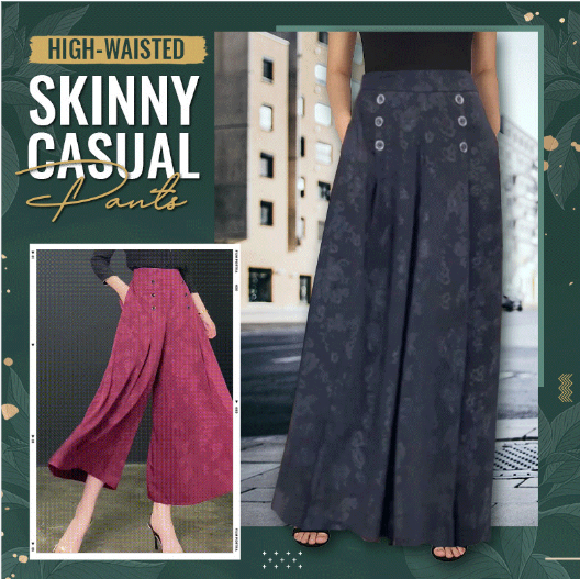High-waisted Skinny Casual Pants