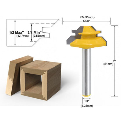 🎁HOT SALES ⏳45 °Miter Router Bit