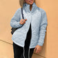 Women's Knit Patchwork Puffy Jacket