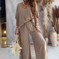 ✨2024 New Products 49% OFF💖Solid Color Women's Loose Fit Jumpsuit Set