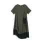 🔥Summer Sale 50% OFF 🔥Women's Round Neck Patchwork Loose Dress