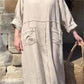💕Simple and fashionable, breathable and comfortable, the solid color round neck dress makes your daily life easy!