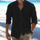 Men's Casual Solid Color Button-Down Shirt