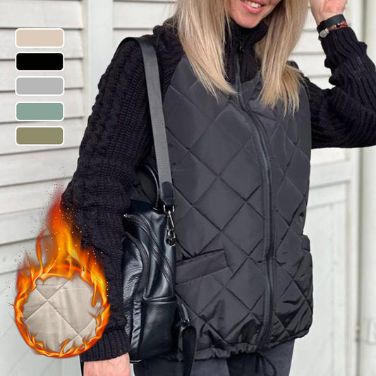 Women's Knit Patchwork Puffy Jacket