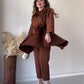 ✨Get 47% off💖Women's Elegant Solid Top & Pants Two-Piece Set