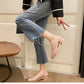 Comfortable Casual Cutout Chunky Heel Shoes