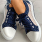 🎉Hot Sale 50% OFF🎉Women's Casual Flat Round Toe Lace Up Low Top Shoes