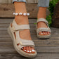 Women's Fashion Cutout Platform Wedge Sandals