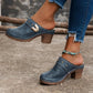 🌸LAST DAY PROMOTION - 50%OFF🌸Women's Slip-On Closed Toe Chunky Sandals