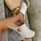 🌸LAST DAY PROMOTION - 50%OFF🌸Women's Slip-On Closed Toe Chunky Sandals