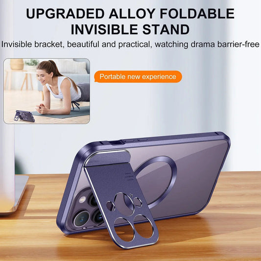 Suitable for iPhone 14/13 Series Magnetic Folding Stand Aromatherapy Phone Case