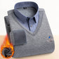 Men's Thermal Fleece Lined Double Layer Sweater