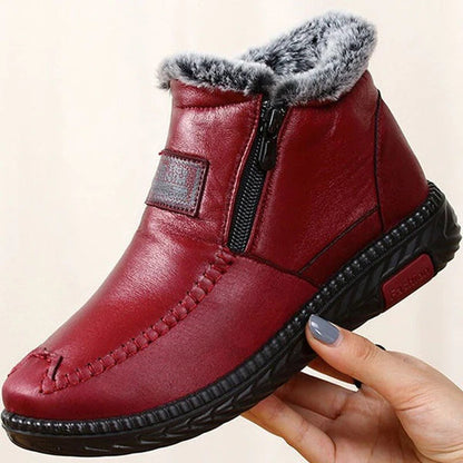 🔥Christmas promotion 50% discount🔥Women's Waterproof Non-slip Cotton Leather Boots
