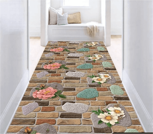 🔥【limited time 50% discount】Cut-out 3D carpet with floral flooring