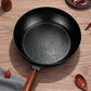 Uncoated Non-Sticking Iron Skillet Frying Pan