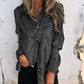 👗💖Collar charm, fashion upgrade! Women's casual fashion turn-down collar shirt👗💖