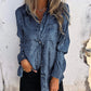 👗💖Collar charm, fashion upgrade! Women's casual fashion turn-down collar shirt👗💖